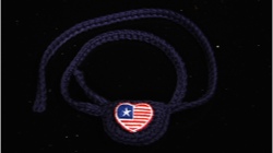 Occlusive Navy Heart Flag